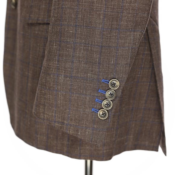 J. Hilburn Vitale Barberis Canonico Wool Cotton Linen Silk Blend Sport Coat 40R - Picture 6 of 12